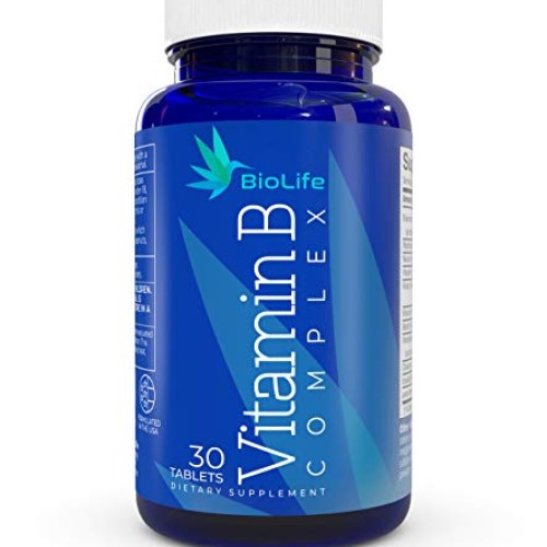 Vitamin B Complex: All B Vitamins B1 - Thiamine, B2,B3,B5,B6,B7 -...