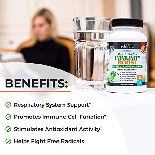 Immune Support Supplement with Vitamin C 1000mg Zinc Elderberry G...
