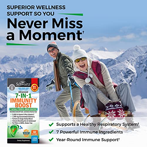 Immune Support Supplement with Zinc Vitamin C Vitamin D 5000 IU E...