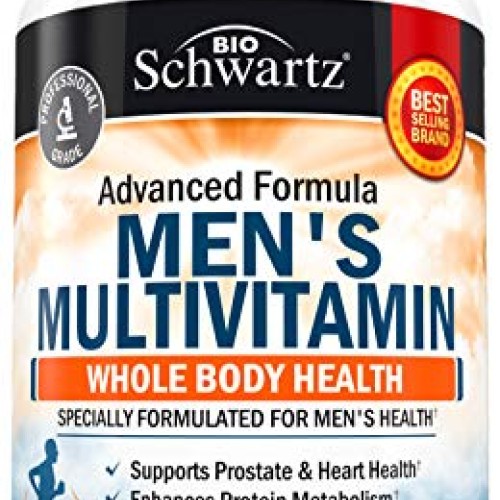 Mens Multivitamin Advanced Formula with Zinc, A, B, C, D3, E Vit...
