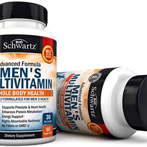 Mens Multivitamin Advanced Formula with Zinc, A, B, C, D3, E Vit...