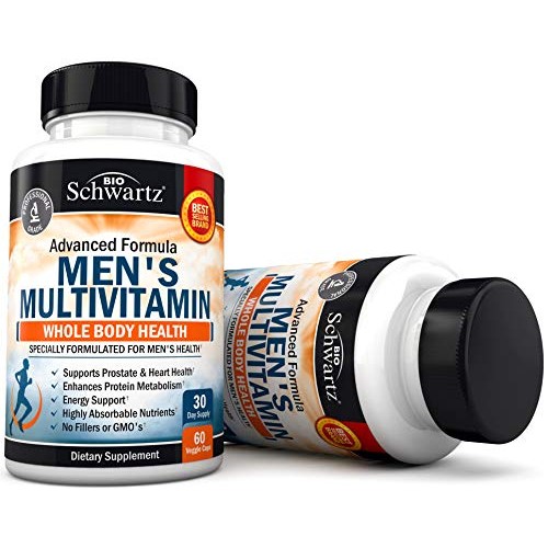 Mens Multivitamin Advanced Formula with Zinc, A, B, C, D3, E Vit...