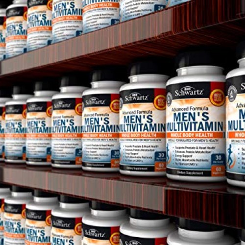 Mens Multivitamin Advanced Formula with Zinc, A, B, C, D3, E Vit...