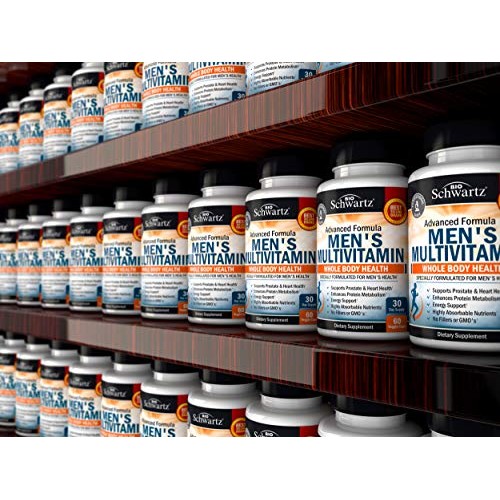 Mens Multivitamin Advanced Formula with Zinc, A, B, C, D3, E Vit...