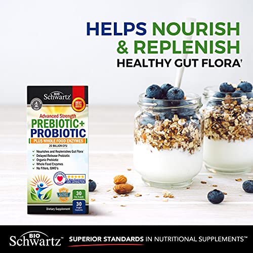 Prebiotics and Probiotic with Whole Food Enzymes for Adults Women...
