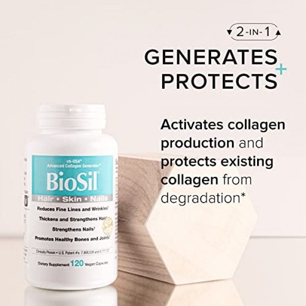 Biosil - 120 Vegan Capsules, Pack of 2 - with Patented ch-OSA Com...