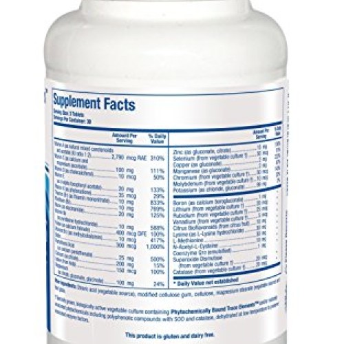 Biotics Research Bio Multi Plus Iron Free Multivitamin, Chelated ...