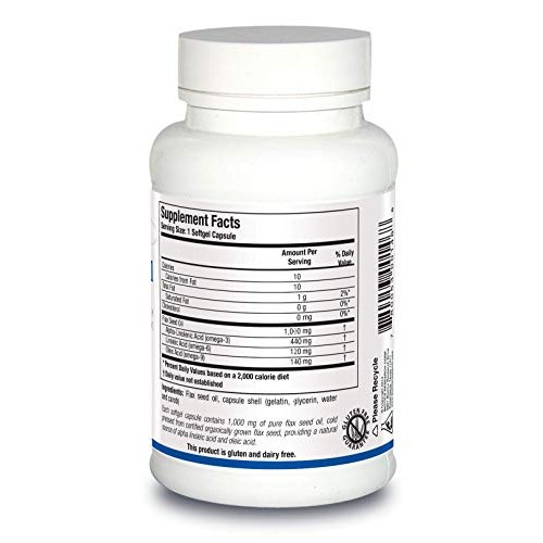 Biotics Research Flax Seed Oil Each Capsule Contains 1,000 of Pur...