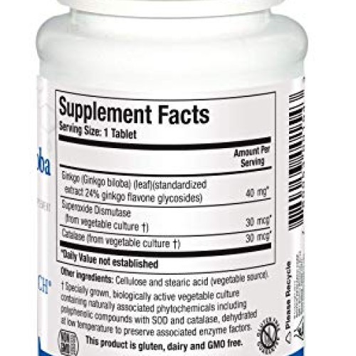 Biotics Research Ginkgo Biloba Standardized 24% Ginkgo Biloba Per...