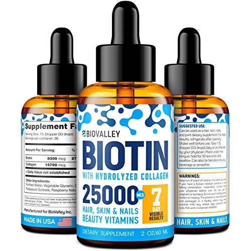 Collagen Peptides & Biotin Drops - Made in USA - Vital Proteins C...