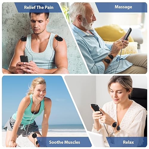 Bisnick TENS Unit Muscle Stimulator Machine for Back, Neck, Sciat...