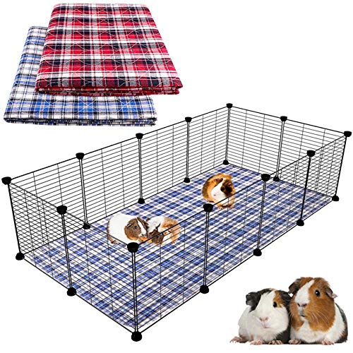 Blaoicni 2 Pack Guinea Pig Bedding Guinea Pig Cage Liners Washabl...