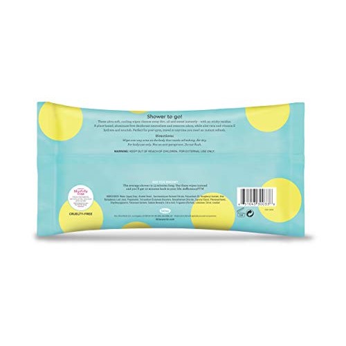 Bliss - Lemon & Sage Refreshing Body Wipes | Plant-Based, Aluminu...