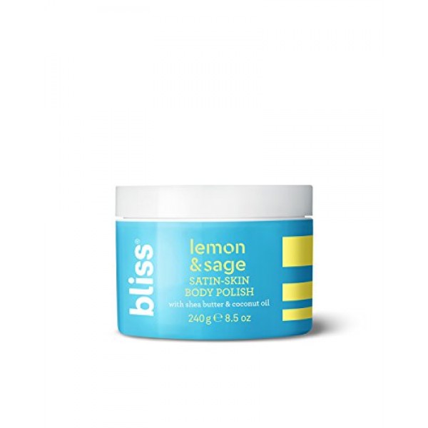 Bliss - Lemon & Sage Satin Skin Body Polish With Shea Butter & Co...