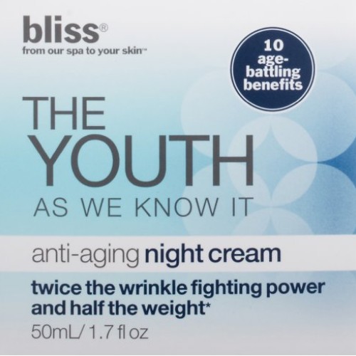 bliss The Youth As We Know It Anti-Aging Night Cream,1.7 Fl.oz.
