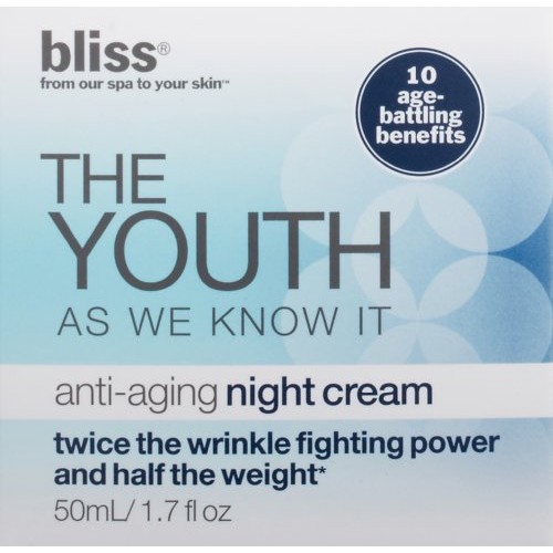 bliss The Youth As We Know It Anti-Aging Night Cream,1.7 Fl.oz.