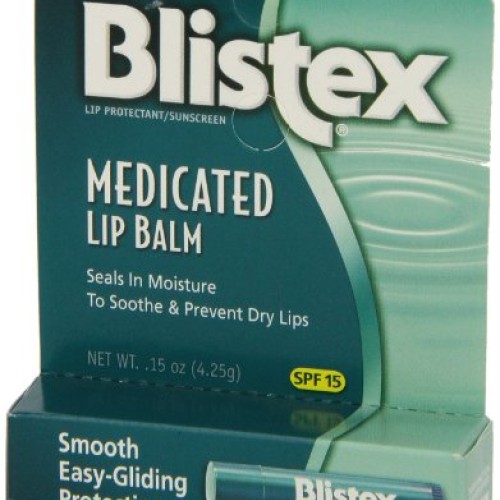 Blistex Medicated Lip Balm, SPF 15, .15 oz