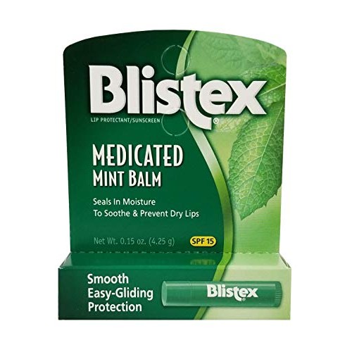 Blistex Medicated Mint Balm SPF 15 0.15 oz Pack of 5