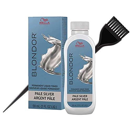 WeIla BLONDOR Permanent Liquid Hair TONER w/Sleek Tint Brush Ha...