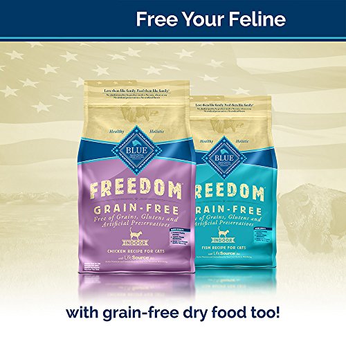 Blue Buffalo Freedom Grain Free Natural Adult Pate Wet Cat Food, ...