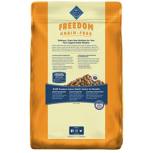 Blue Buffalo Freedom Grain Free Natural Indoor Weight Control Adu...