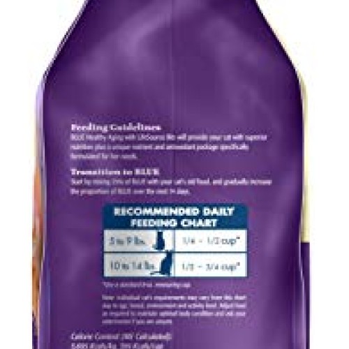Blue Buffalo Healthy Aging Natural Mature Dry Cat Food, Chicken &...