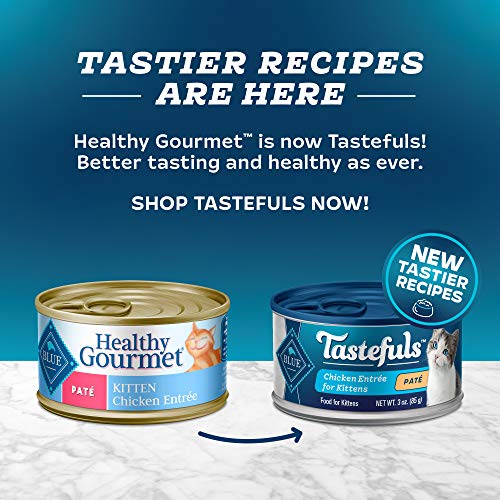 Blue Buffalo Healthy Gourmet Natural Kitten Pate Wet Cat Food Chi...