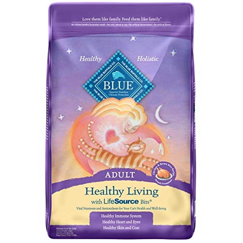 Blue Buffalo Healthy Living Natural Adult Dry Cat Food, Chicken &...