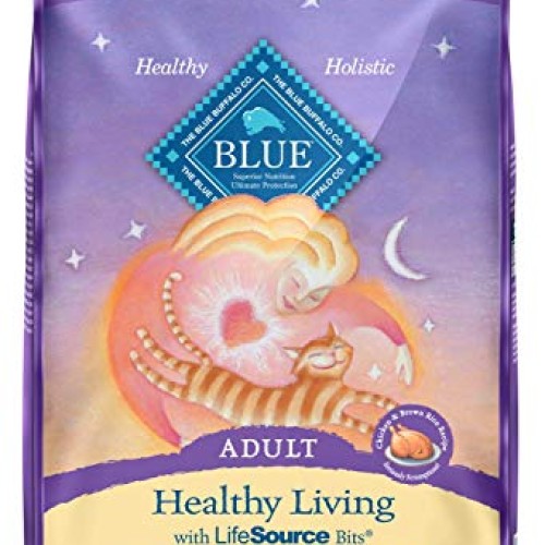 Blue Buffalo Healthy Living Natural Adult Dry Cat Food, Chicken &...