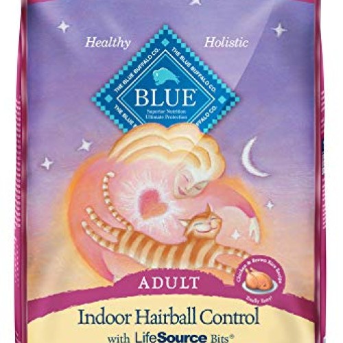 Blue Buffalo Indoor Hairball Control Natural Adult Dry Cat Food, ...