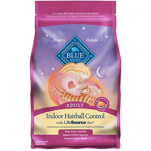 Blue Buffalo Indoor Hairball Control Natural Adult Dry Cat Food, ...