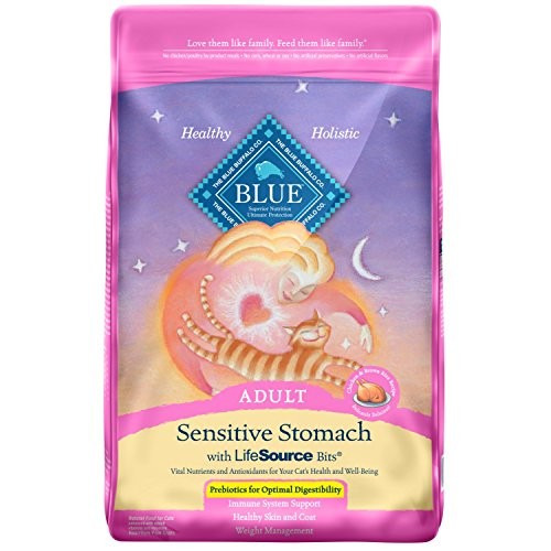 Blue Buffalo Sensitive Stomach Natural Adult Dry Cat Food, Chicke...