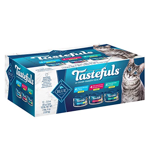 Blue Buffalo Tastefuls Natural Flaked Wet Cat Food Variety Pack, ...