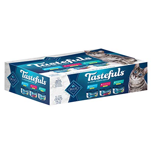 Blue Buffalo Tastefuls Natural Flaked Wet Cat Food Variety Pack, ...