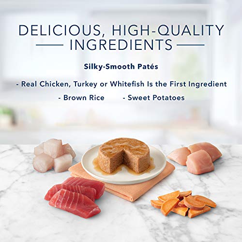 Blue Buffalo Tastefuls Natural Pate Wet Cat Food Variety Pack, Ch...