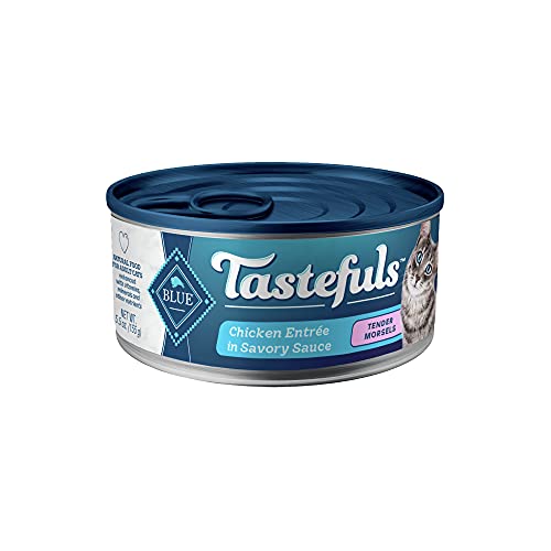 Blue Buffalo Tastefuls Natural Tender Morsels Wet Cat Food, Chick...