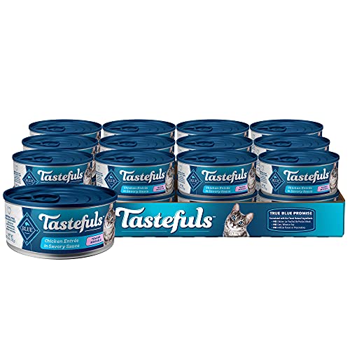 Blue Buffalo Tastefuls Natural Tender Morsels Wet Cat Food, Chick...
