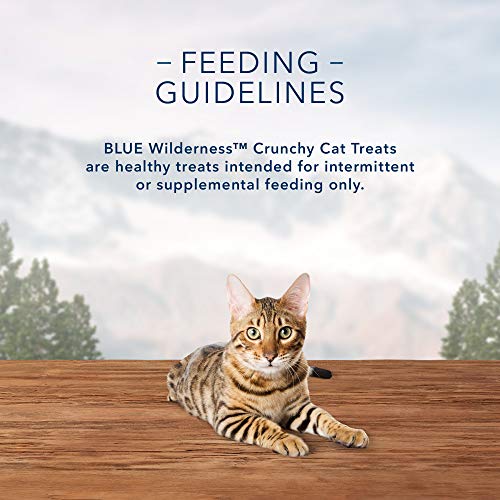 Blue Buffalo Wilderness Crunchy Cat Treats, Salmon 12-oz Tub