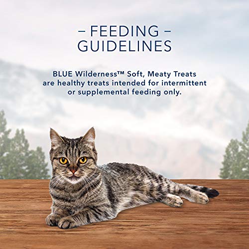 Blue Buffalo Wilderness Grain Free Soft-Moist Cat Treats, Chicken...