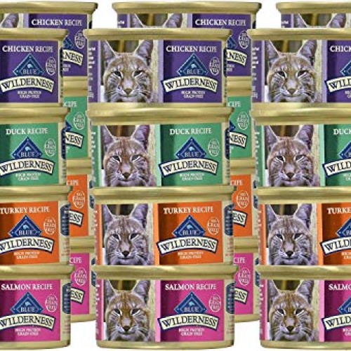 Blue Buffalo Wilderness Grain-Free Variety Pack Cat Food - 4 Flav...
