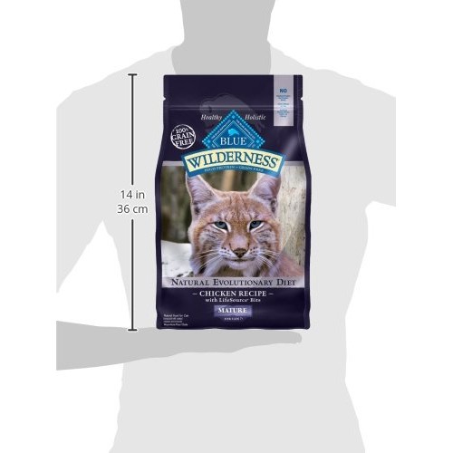 Blue Buffalo Wilderness High Protein, Natural Mature Dry Cat Food...