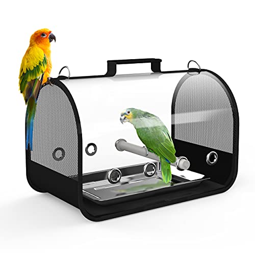 Blue Mars Bird Cage, Small Bird Travel Cage Carrier .Portable&Bre...