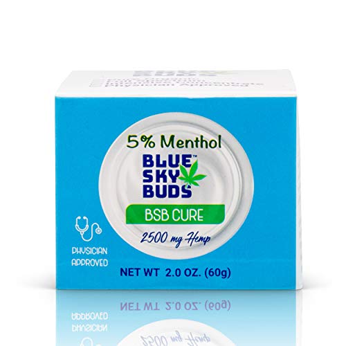 BSB Cure Organic 2500 mg Hemp Infused Oil with 5% Menthol Pain Ba...