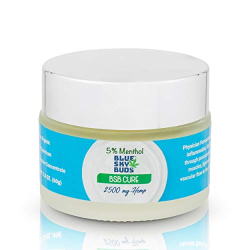 BSB Cure Organic 2500 mg Hemp Infused Oil with 5% Menthol Pain Ba...