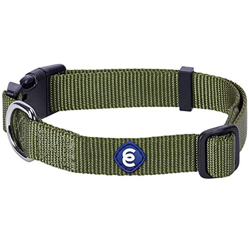 Blueberry Pet Essentials Classic Durable Solid Nylon Adjustable D...