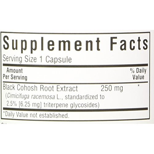 BlueBonnet Black Cohosh Root Extract Supplement, 60 Count, White