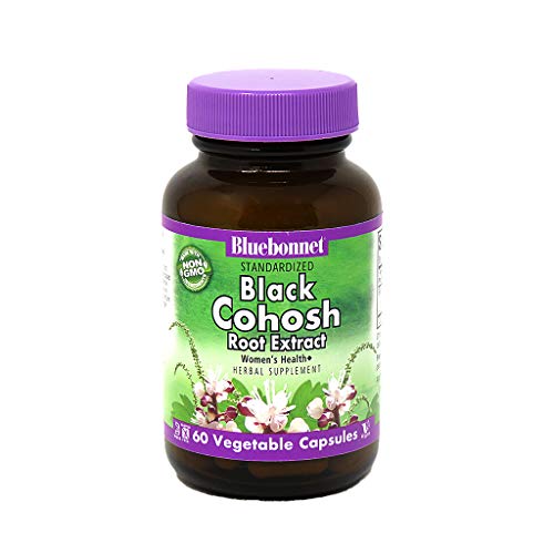 BlueBonnet Black Cohosh Root Extract Supplement, 60 Count, White