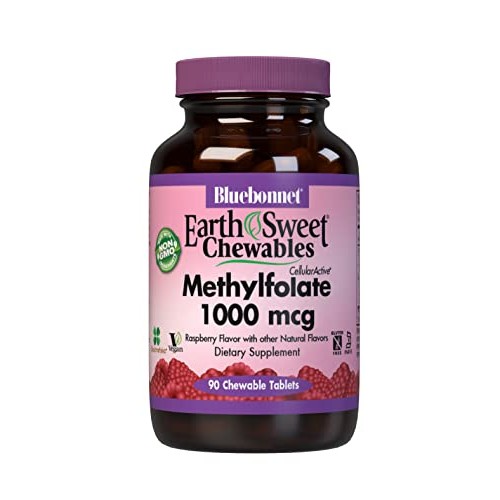 BlueBonnet Earth Sweet Cellular Active Methylfolate 1000 mcg Chew...