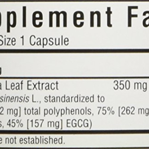 BlueBonnet EGCG Green Tea Leaf Extract Supplement, 60 Count