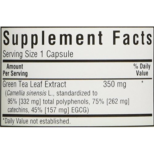 BlueBonnet EGCG Green Tea Leaf Extract Supplement, 60 Count